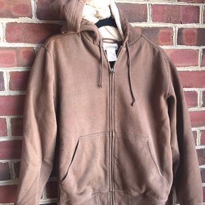 LL Bean Katahdin Iron Works Mens brown Sweatshirt
